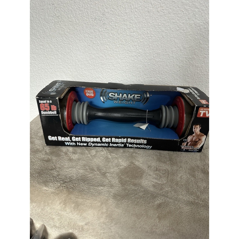 Shake Weight 5lb Dumbbell Equal To 65 Lb Dumbbell DVD Original Box‎ Never Opened